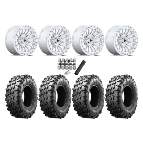 Maxxis Carnivore 33x10-15 Tires on Fuel Rincon Machined Beadlock Wheels Maxxis Carnivore 33x10-15 Tires on Fuel Rincon Machined Beadlock Wheels