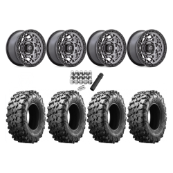 Maxxis Carnivore 32x10-15 Tires on Fuel Unit Matte Anthracite Wheels