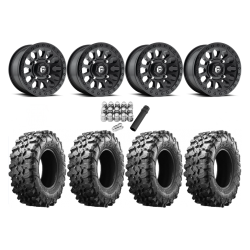 Maxxis Carnivore 32x10-15 Tires on Fuel Vector Matte Black Wheels