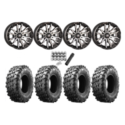 Maxxis Carnivore 28x10-14 Tires on HL21 Machined Wheels Maxxis Carnivore 28x10-14 Tires on HL21 Machined Wheels