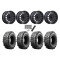 Maxxis Carnivore 35x10-15 Tires on MSA M49 Creed Matte Black Wheels