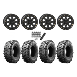 Maxxis Carnivore 31x10-15 Tires on SB-7 Matte Black Beadlock Wheels