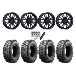 Maxxis Carnivore 31x10-15 Tires on MSA M51 Thunderlips Matte Black Wheels Maxxis Carnivore 31x10-15 Tires on MSA M51 Thunderlips Matte Black Wheels