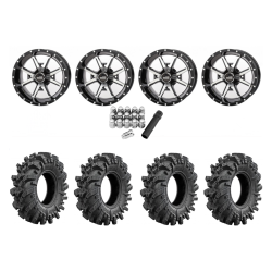 Intimidator 28x10-14 Tires on Frontline 556 Machined Wheels