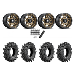 Intimidator 34x10.5-15 Tires on Fuel Anza D583 Bronze Wheels