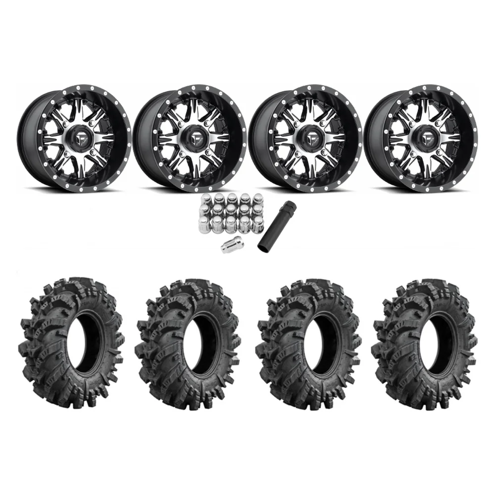 Intimidator 28x10-14 Tires on Fuel Nutz Wheels, complete kit