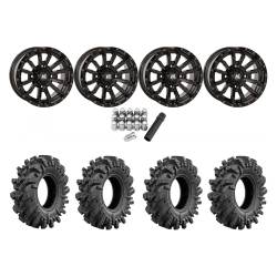 Intimidator 28x10-14 Tires on High Lifter HL21 Gloss Black Wheels Intimidator 28x10-14 Tires on High Lifter HL21 Gloss Black Wheels