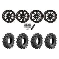 Intimidator 28x10-14 Tires on High Lifter HL22 Gloss Black Wheels Intimidator 28x10-14 Tires on High Lifter HL22 Gloss Black Wheels