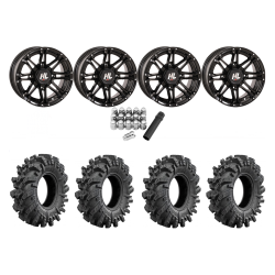 Intimidator 28x10-14 Tires on High Lifter HL3 Gloss Black Wheels Intimidator 28x10-14 Tires on High Lifter HL3 Gloss Black Wheels