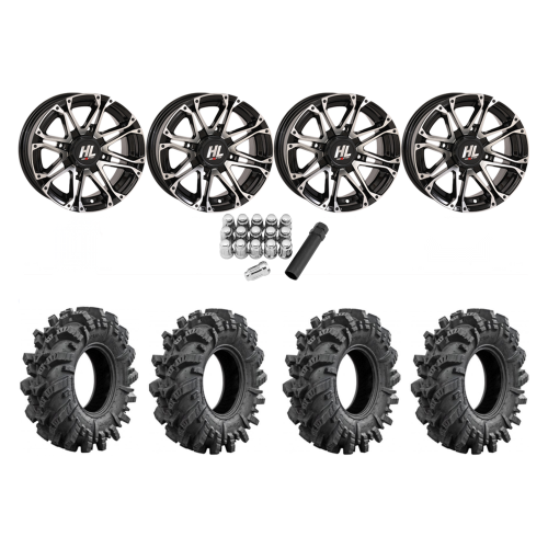 Intimidator 30x10-14 Tires on High Lifter HL3 Machined Wheels