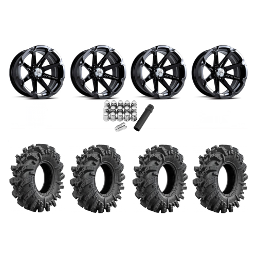 Intimidator 34x10.5-15 Tires on MSA M12 Diesel Wheels Intimidator 34x10.5-15 Tires on MSA M12 Diesel Wheels