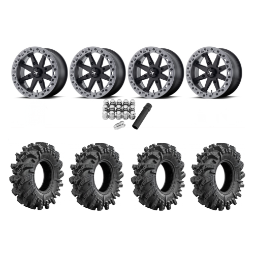 Intimidator 34x10.5-15 Tires on MSA M31 Lok2 Beadlock Wheels Intimidator 34x10.5-15 Tires on MSA M31 Lok2 Beadlock Wheels