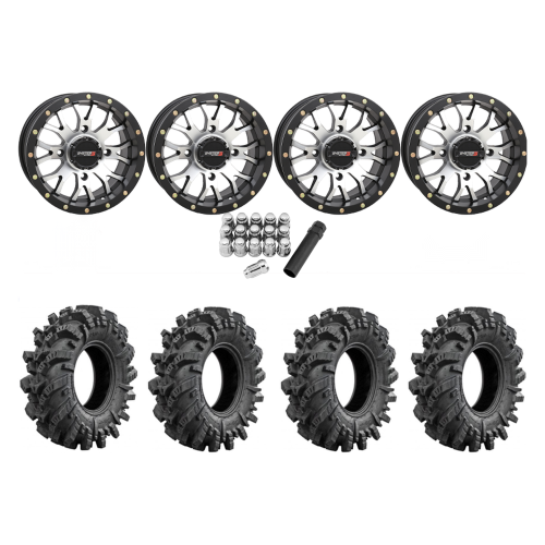 Intimidator 28x10-14 Tires on ST-3 Machined Wheels Intimidator 28x10-14 Tires on ST-3 Machined Wheels