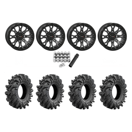 Intimidator 30x10-14 Tires on ST-6 Dark Tint Wheels