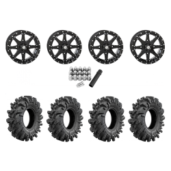 Intimidator 34x10.5-15 Tires on High Lifter HL10 Gloss Black Wheels