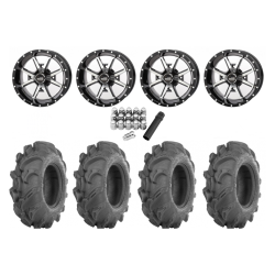 ITP Mega Mayhem 27x9-14 Tires on Frontline 556 Machined Wheels