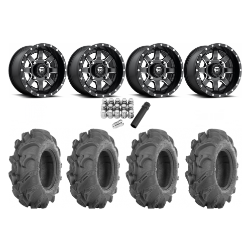 ITP Mega Mayhem 27x9-14 Tires on Fuel Maverick Wheels ITP Mega Mayhem 27x9-14 Tires on Fuel Maverick Wheels