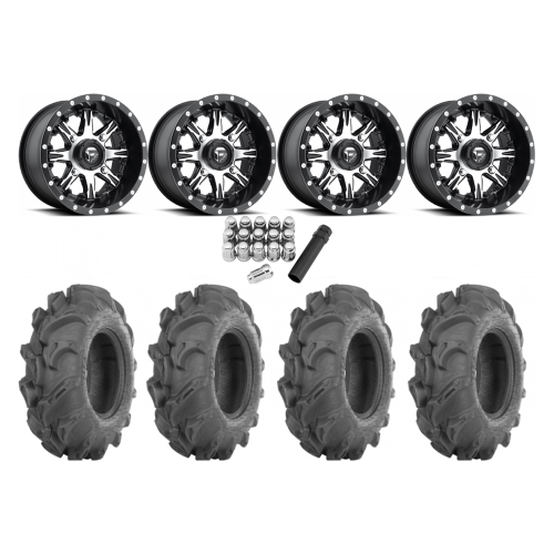 ITP Mega Mayhem 27x9-14 Tires on Fuel Nutz Wheels