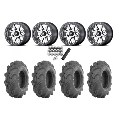 ITP Mega Mayhem 27x9-14 Tires on MSA M21 Lok Beadlock Wheels