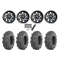 ITP Mega Mayhem 27x9-14 Tires on MSA M26 Vibe Gloss Black Milled Wheels