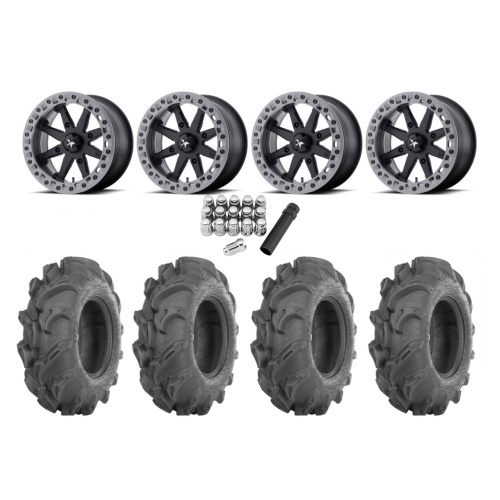 ITP Mega Mayhem 27x9-14 Tires on MSA M31 Lok2 Beadlock Wheels