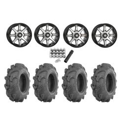 ITP Mega Mayhem 27x9-14 Tires on STI HD10 Machined Wheels