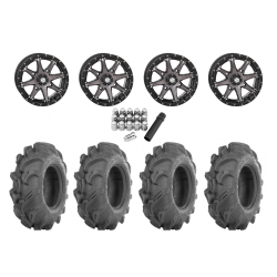 ITP Mega Mayhem 27x9-14 Tires on STI HD10 Smoke Wheels