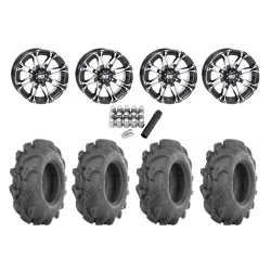 ITP Mega Mayhem 27x9-14 Tires on STI HD3 Machined Wheels