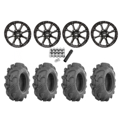 ITP Mega Mayhem 27x9-14 Tires on STI HD4 Wheels
