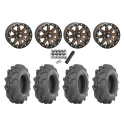 ITP Mega Mayhem 27x9-14 Tires on STI HD9 Bronze Beadlock Wheels