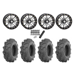 ITP Mega Mayhem 27x9-14 Tires on STI HD9 Machined Beadlock Wheels