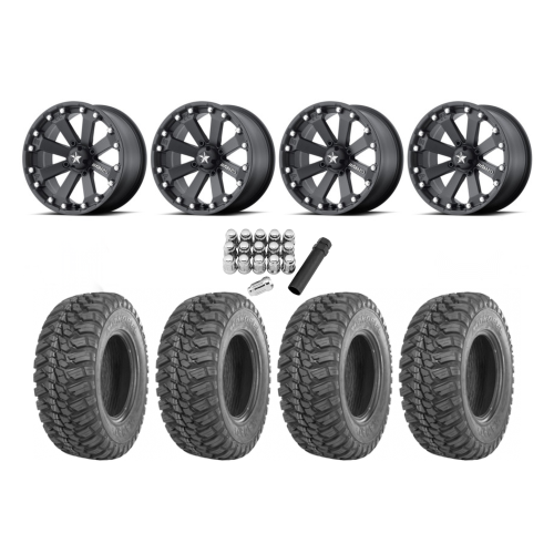 GBC Kanati Mongrel 28x10-14 Tires on MSA M20 Kore Wheels GBC Kanati Mongrel 28x10-14 Tires on MSA M20 Kore Wheels