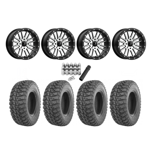 GBC Kanati Mongrel 28x10-14 Tires on MSA M38 Brute Wheels GBC Kanati Mongrel 28x10-14 Tires on MSA M38 Brute Wheels