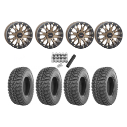 GBC Kanati Mongrel 28x10-14 Tires on ST-3 Bronze Wheels
