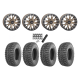 GBC Kanati Mongrel 28x10-14 Tires on ST-3 Bronze Wheels