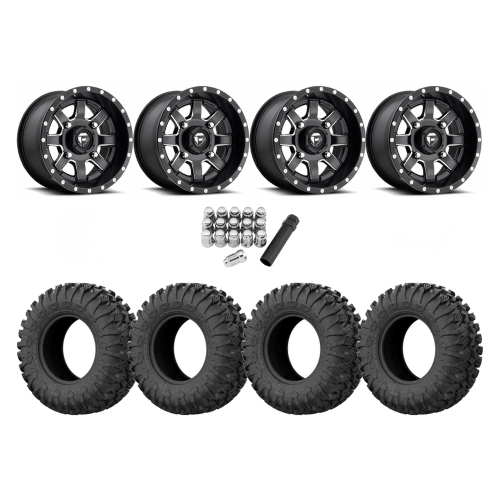 EFX Motoclaw 32x10-14 Tires on Fuel Maverick Wheels EFX Motoclaw 32x10-14 Tires on Fuel Maverick Wheels