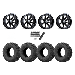 EFX Motoclaw 27x10-14 Tires on MSA M12 Diesel Wheels EFX Motoclaw 27x10-14 Tires on MSA M12 Diesel Wheels