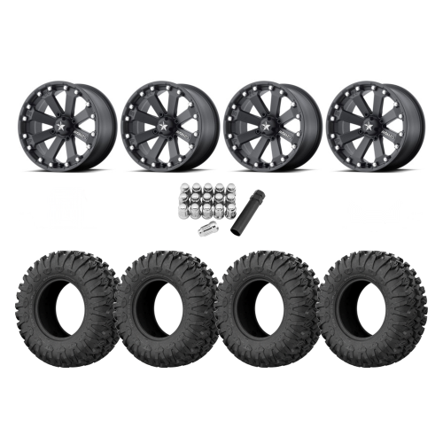 EFX Motoclaw 27x10-14 Tires on MSA M20 Kore Wheels