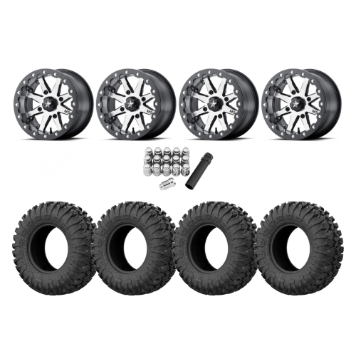 EFX Motoclaw 28x10-14 Tires on MSA M21 Lok Beadlock Wheels EFX Motoclaw 28x10-14 Tires on MSA M21 Lok Beadlock Wheels