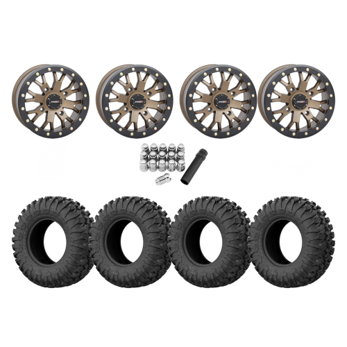 EFX Motoclaw 28x10-14 Tires on ST-3 Bronze Wheels