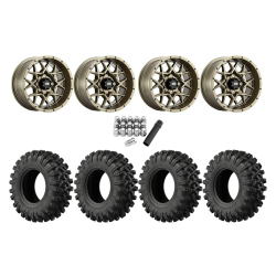 EFX MotoRavage XL 28x10-14 Tires on ITP Hurricane Bronze Wheels