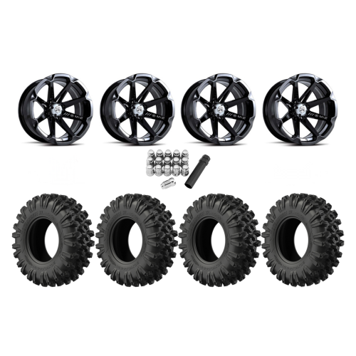 EFX MotoRavage XL 28x10-14 Tires on MSA M12 Diesel Wheels