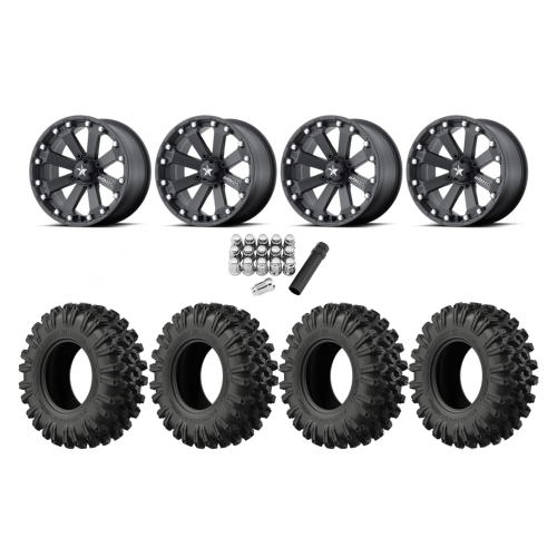 EFX MotoRavage XL 28x10-14 Tires on MSA M20 Kore Wheels