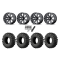 EFX MotoRavage XL 28x10-14 Tires on MSA M20 Kore Wheels
