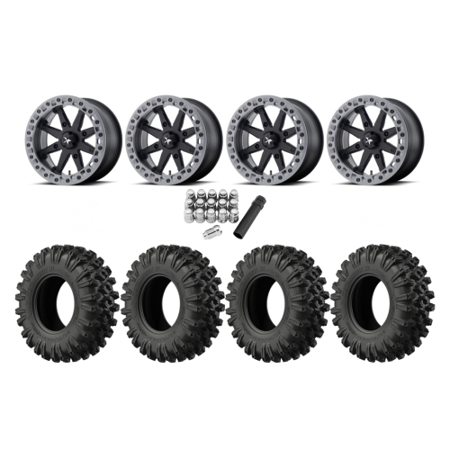 EFX MotoRavage XL 28x10-14 Tires on MSA M31 Lok2 Beadlock Wheels