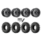 EFX MotoSlayer 28x9.5-14 Tires on Fuel Vector Matte Black Wheels