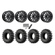 EFX MotoSlayer 28x9.5-14 Tires on Fuel Vector Matte Black Wheels EFX MotoSlayer 28x9.5-14 Tires on Fuel Vector Matte Black Wheels