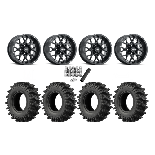 EFX MotoSlayer 30x9.5-14 Tires on ITP Hurricane Black Wheels