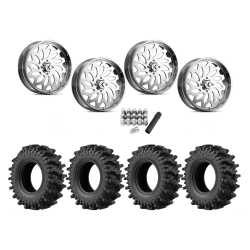 EFX MotoSlayer 35x9.5-24 Tires on KG1 Forged KU007 Lotus Polished Wheels