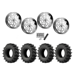 EFX MotoSlayer 35x9.5-24 Tires on KG1 Forged KU021 Kreator Polished Wheels